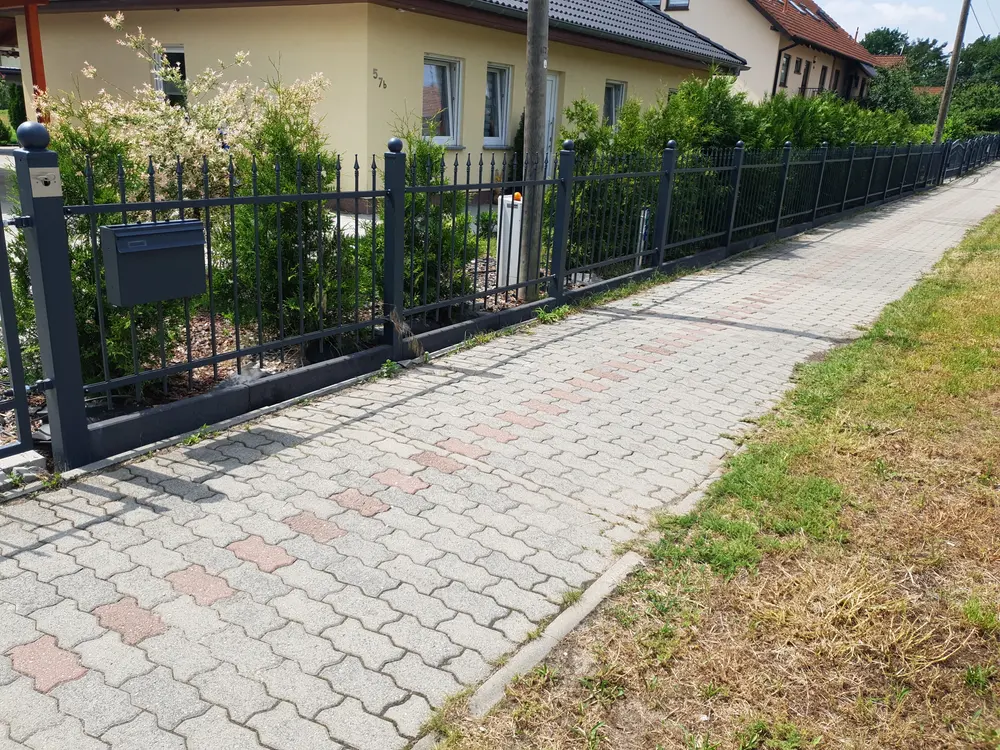 Geschweißter Stahlzaun - nachher